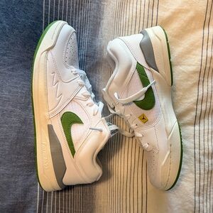 Women’s Jordan Stadium 90 White and Green Sneakers